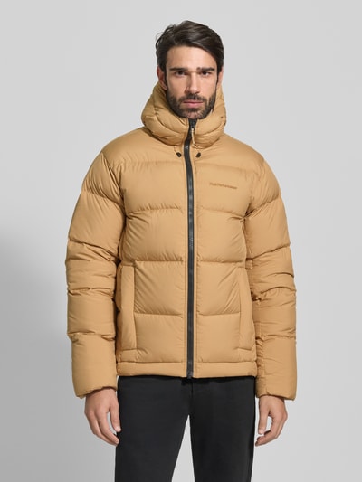 Peak Performance Gewatteerd jack met capuchon en labelstitching Zand - 4