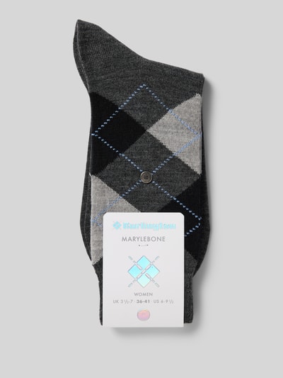 Burlington Socken aus Schurwoll-Mix Modell 'Marylebone' Anthrazit 3