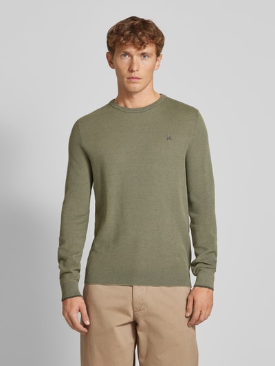 Lerros Gebreide pullover met ribboorden Mintgroen - 4