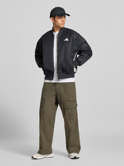 adidas Sportswear Regular Fit Blouson mit Logo-Print Modell 'STADIUM BMB BLACK' Black 1