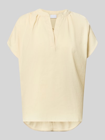 Jake*s Collection Regular Fit T-Shirt aus Modal-Mix Modell 'T076' Ecru 1