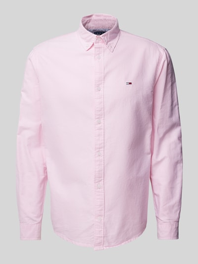 Tommy Jeans Regular Fit Freizeithemd mit Button-Down-Kragen Modell 'OXFORD' Rosa 2