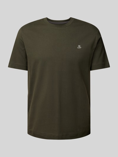 Marc O'Polo Regular Fit T-Shirt aus reiner Baumwolle Oliv 2