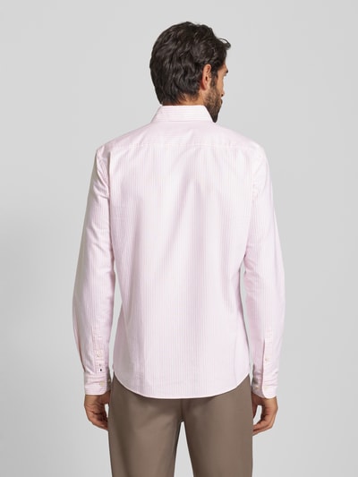 BOSS Slim Fit Business-Hemd mit Knopfleiste Modell 'Roan' Rosa 5