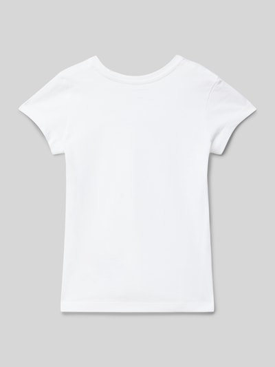 Calvin Klein Jeans Slim Fit T-Shirt mit Label-Print Weiss 3