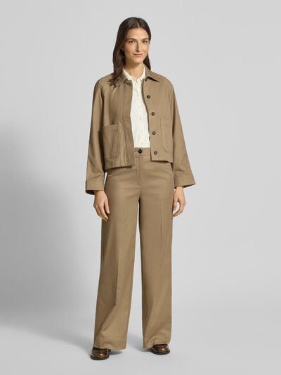 Marc O'Polo Overhemdblouse van viscosemix met platte kraag Offwhite - 1