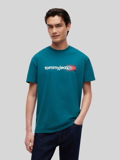 Tommy Jeans Regular Fit T-Shirt aus reiner Baumwolle Petrol 4