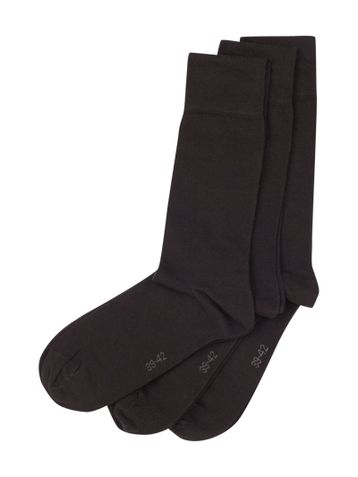 Montego Socken im 3er-Pack Dunkelbraun 1