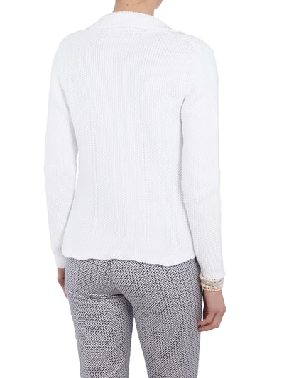 Gc Fontana Strick-Blazer mit grobem Maschenbild (weiss) online kaufen