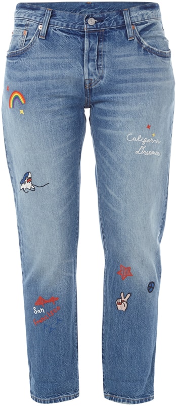 Levi's® 300 501 ® CT Tapered Fit 5-Pocket-Jeans im Light Used Look Jeansblau Melange 7