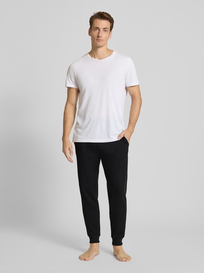 BOSS Relaxed Fit Sweatpants aus Baumwoll-Mix Black 1