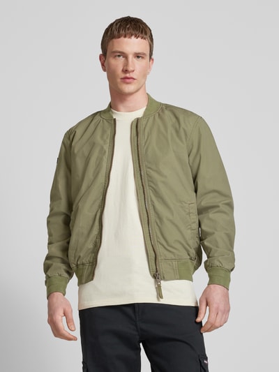 Superdry Bomberjack met strookzakken Olijfgroen - 4