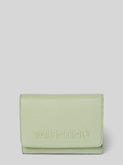 VALENTINO BAGS Portemonnee met labeldetail, model 'RISED RE' Mintgroen - 1