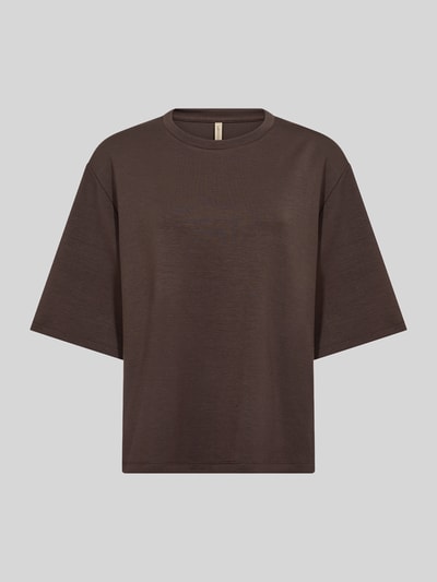 Soyaconcept Sweatshirt mit halblangen Ärmeln Dunkelbraun 2