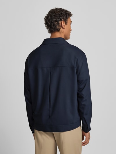 HUGO Regular Fit Hemdjacke mit Viskose-Anteil Modell 'JULIANO' Marine 5