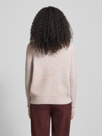 Christian Berg Woman Strickpullover mit Stehkragen Apricot 5