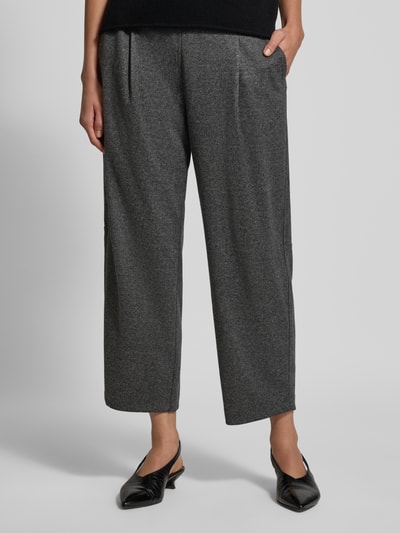 Cambio Stoffen broek met achterzakken, model 'OLIVE' Donkergrijs gemêleerd - 4