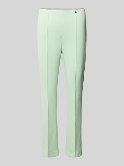 Marc Cain Stoffen broek met bandplooien, model 'FREDERICA' Mintgroen - 2