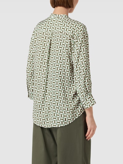 Better Rich Bluse mit verlängertem Rücken Khaki 5