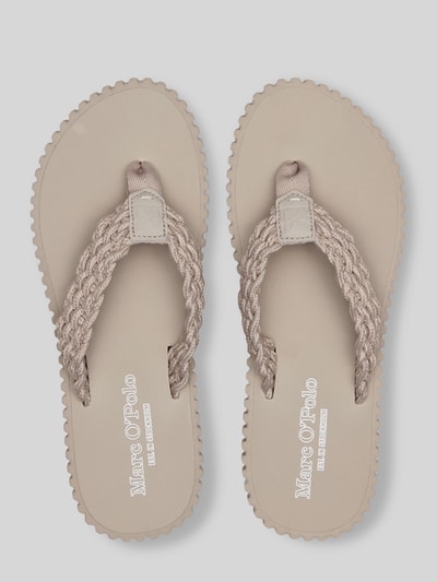 Marc O'Polo Teenslippers in vlechtlook model 'SANDY' Beige - 3