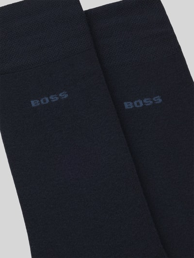 BOSS Skarpeta z mieszanki wiskozy w 2‑pakiecie Ciemnoniebieski 3