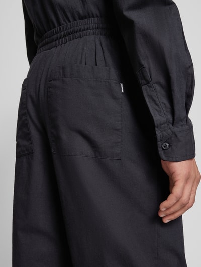 REVIEW Straight Leg Bundfaltenhose mit elastischem Bund Black 3