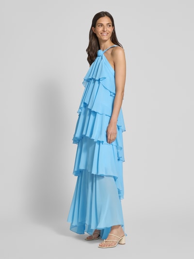 Vero Moda Sukienka wieczorowa o linii A z głębokim dekoltem na plecach model ‘FELICIA’ Jasnoniebieski 1