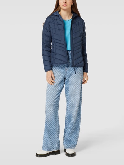 Tom Tailor Denim Gewatteerd jack met capuchon Marineblauw - 1