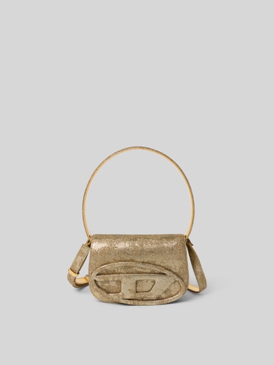 Diesel Shoulder Bag mit Logo-Applikatio Gold 2