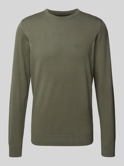 Barbour Gebreide pullover met labelstitching Lichtgroen - 2