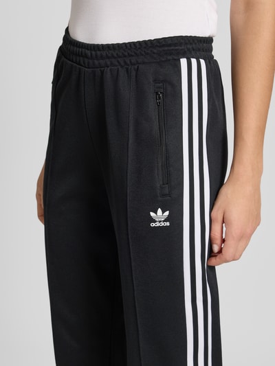 adidas Originals Stanik z elastycznym pasem i detalem z logo Czarny 3