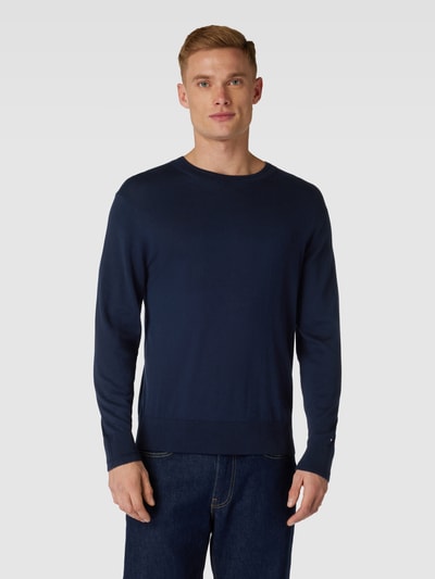 Tommy Hilfiger Strickpullover mit Rundhalsausschnitt Marine 4