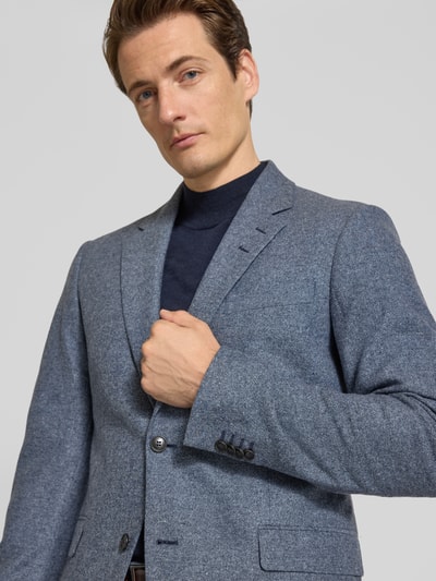 Tiger Of Sweden Sakko aus Lammshearling mit Reverskragen Modell 'Justin' Bleu 3