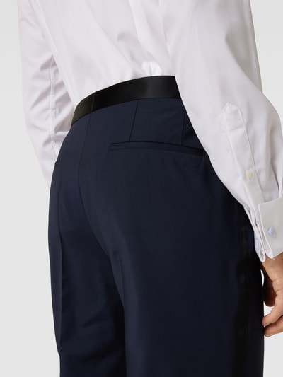 BOSS Pantalon met persplooien, model 'Leon' Marineblauw - 3