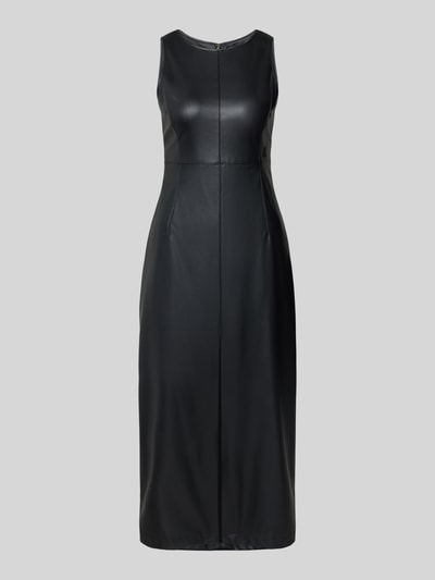 ARMANI EXCHANGE Długa sukienka z imitacji skóry Czarny 2