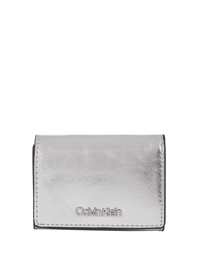 CK Calvin Klein Geldbörse in Metallicoptik Silber 1