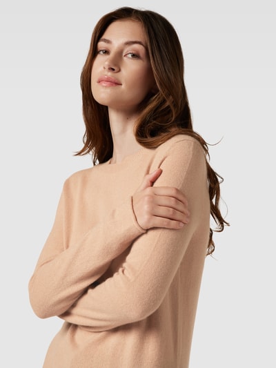 Fynch-Hatton Gebreide pullover van kasjmier met labeldetail Camel - 3