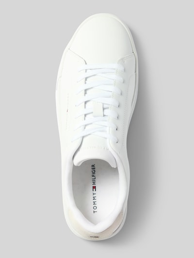 Tommy Hilfiger Low Top Sneaker aus echtem Leder Weiss 3