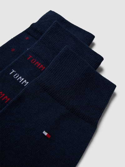 Tommy Hilfiger Socken mit Label-Details im 3er-Pack Modell 'MEN' Dunkelblau 2