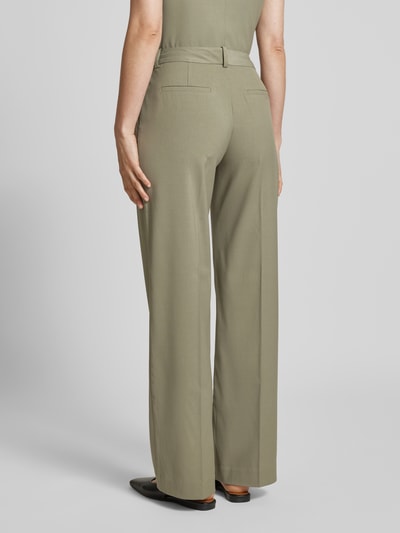 Samsøe Samsøe Spodnie materiałowe o kroju regular fit w kant model ‘SALARA’ Oliwkowy 5