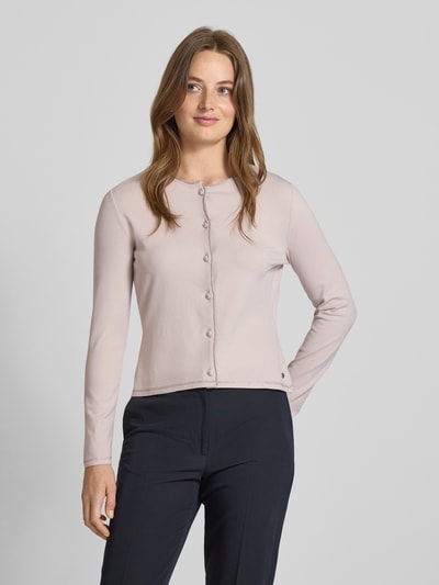 Marc Cain Gebreid jack van viscosemix met ronde hals Kit - 4