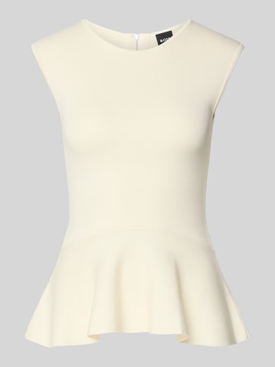 BOSS Regular Fit Top aus Viskose-Mix Modell 'FILLO' Offwhite 2