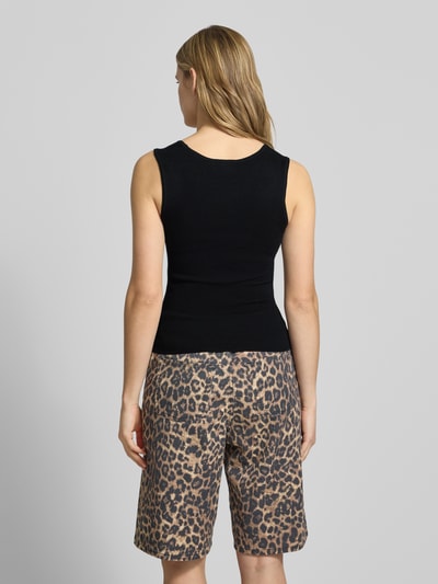 JJXX Top aus Viskose-Mix mit Karree-Ausschnitt Modell 'POSIE' Black 5