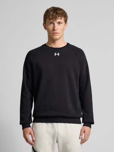 Under Armour Bluza z wyhaftowanym logo i okrągłym dekoltem Czarny 4
