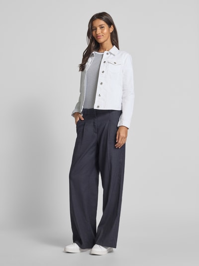Tom Tailor Regular Fit Jeansjacke aus Baumwoll-Mix Weiss 1