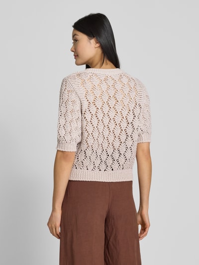 monari Gebreide pullover met 1/2-mouwen Beige - 5