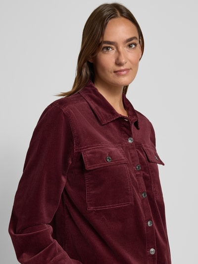 FREE/QUENT Jack met knoopsluiting, model 'Cordy' Bordeaux - 3