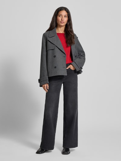 Rich & Royal Longsleeve mit Rundhalsausschnitt Rot 1