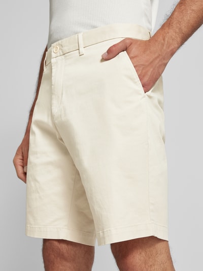 Tommy Hilfiger Straight Leg Chino-Shorts mit Gesäßtaschen Modell 'HARLEM' Stein 3