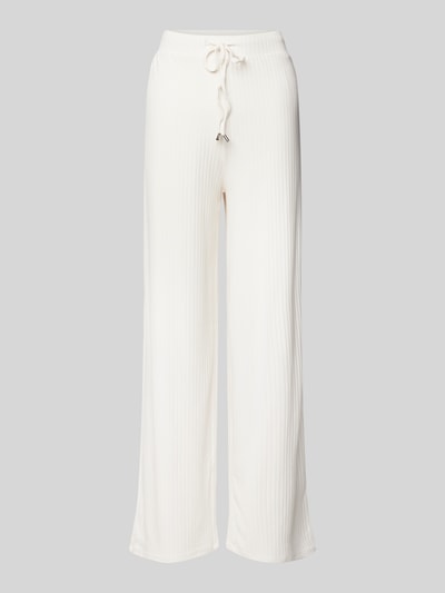 Guess Wide Leg Pyjama-Hose mit Tunnelzug Modell 'SAMANTHA' Offwhite 1